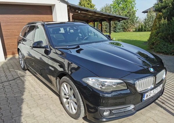 BMW Seria 5 cena 98000 przebieg: 159000, rok produkcji 2014 z Warszawa małe 211